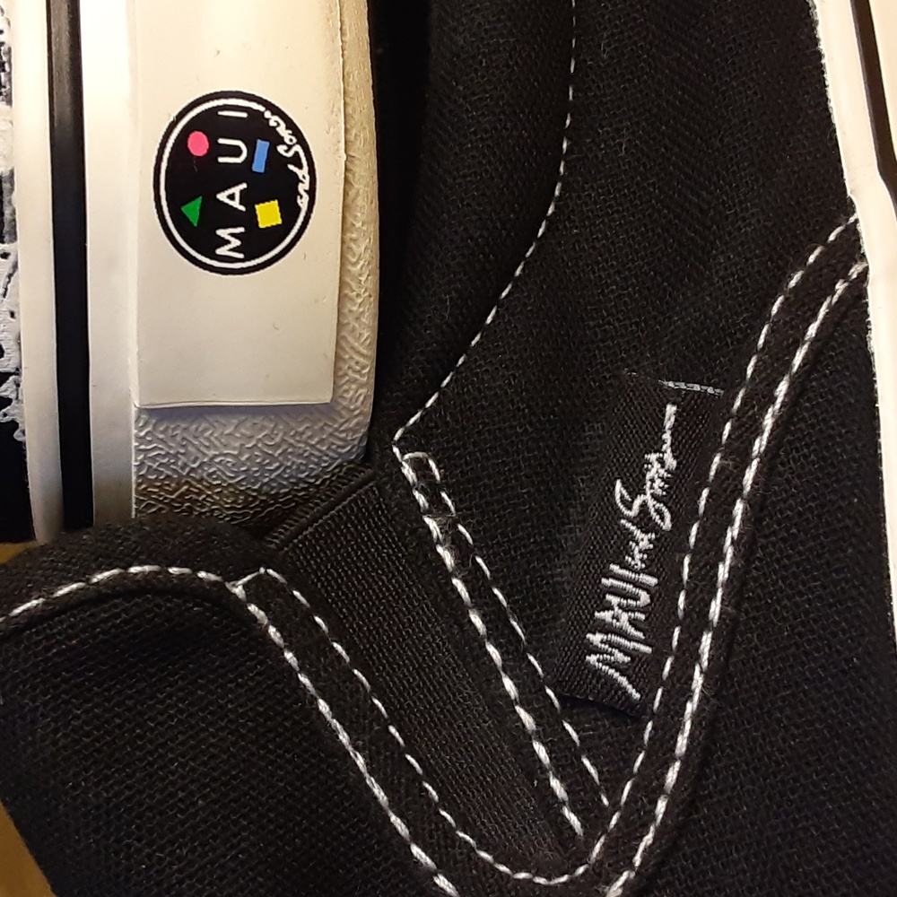 MAUI & SONS Slip-On  Men's 12.0 Skull Black/White , Born In Maui- Raised in Cali - Picture 5 of 12